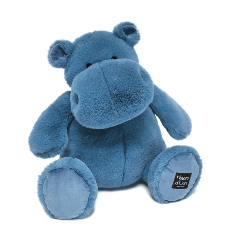 Histoire D'ours - Peluche Hippopotame Bleu 40 Cm 3 Histoire D'ours - Peluche Hippopotame Bleu 40 Cm