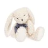 Maïlou Tradition - Peluche Pilou Le Lapin Fabriqué En France - Blanc 28 Cm