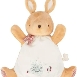 Kaloo - Petites Chansons - Doudou Marionnette Lapin Marron 25 Cm