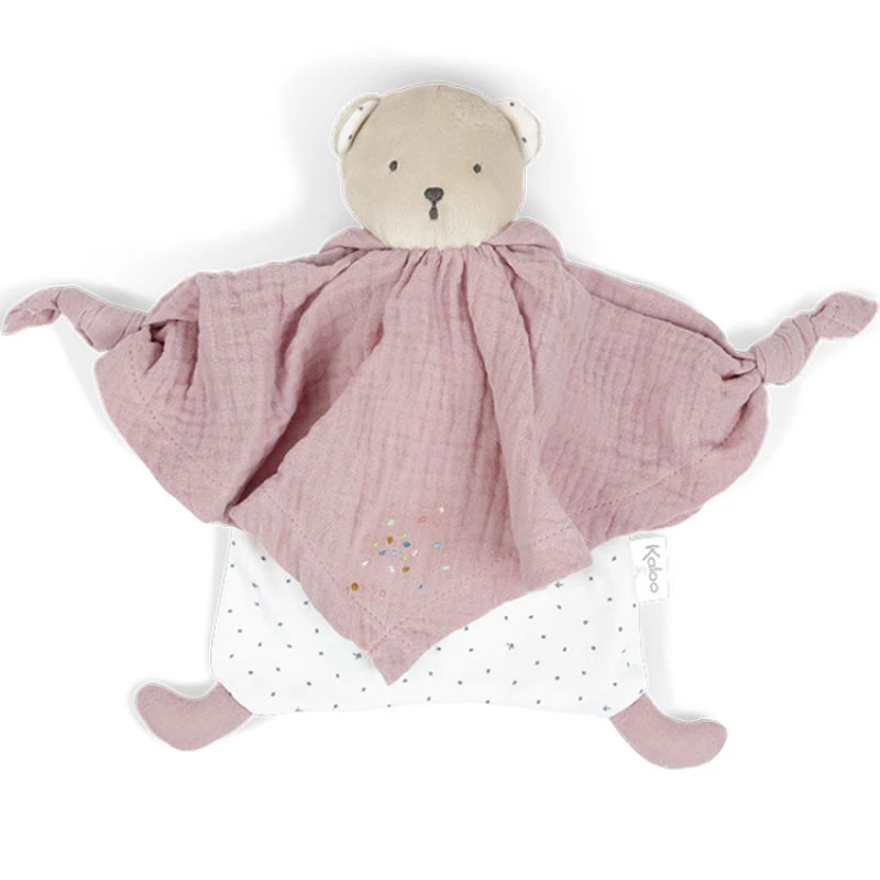 Kaloo - Petits Pas - Doudou Ours Coton Bio Rose 25 Cm 3 Kaloo - Petits Pas - Doudou Ours Coton Bio Rose 25 Cm