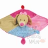 Lief Doudou Plat Chien Rose Bleu -Magasin De Jouets plat20chien20rose20bleu