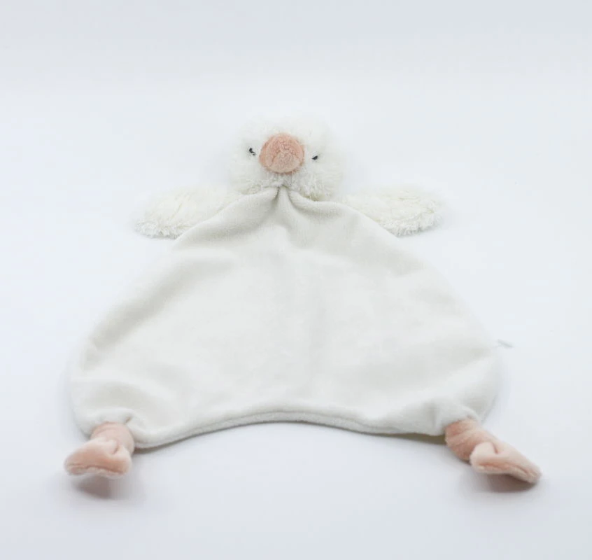 Jellycat Doudou Plat Cigogne Beige Crème 25 Cm 3 Jellycat Doudou Plat Cigogne Beige Crème 25 Cm