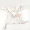 Bout'chou Doudou Plat Lapin Blanc Gris 20 Cm -Magasin De Jouets plat20lapin20blanc20gris202020cm