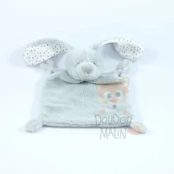 Vertbaudet Doudou Plat Lapin Gris étoile
