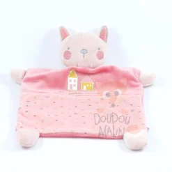 Mots D'enfants Doudou Plat Lapin Rose Ma Petite Maison