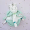 Baby'Nat - Poussière D'étoiles - Doudou Plat Licorne Bleu Blanc 25 Cm -Magasin De Jouets plat20licorne20bleu20blanc20or20arc20en20ciel