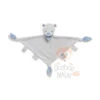 Bout'chou Doudou Plat Triangle Ours Gris Bleu -Magasin De Jouets plat20triangle20ours20gris20bleu