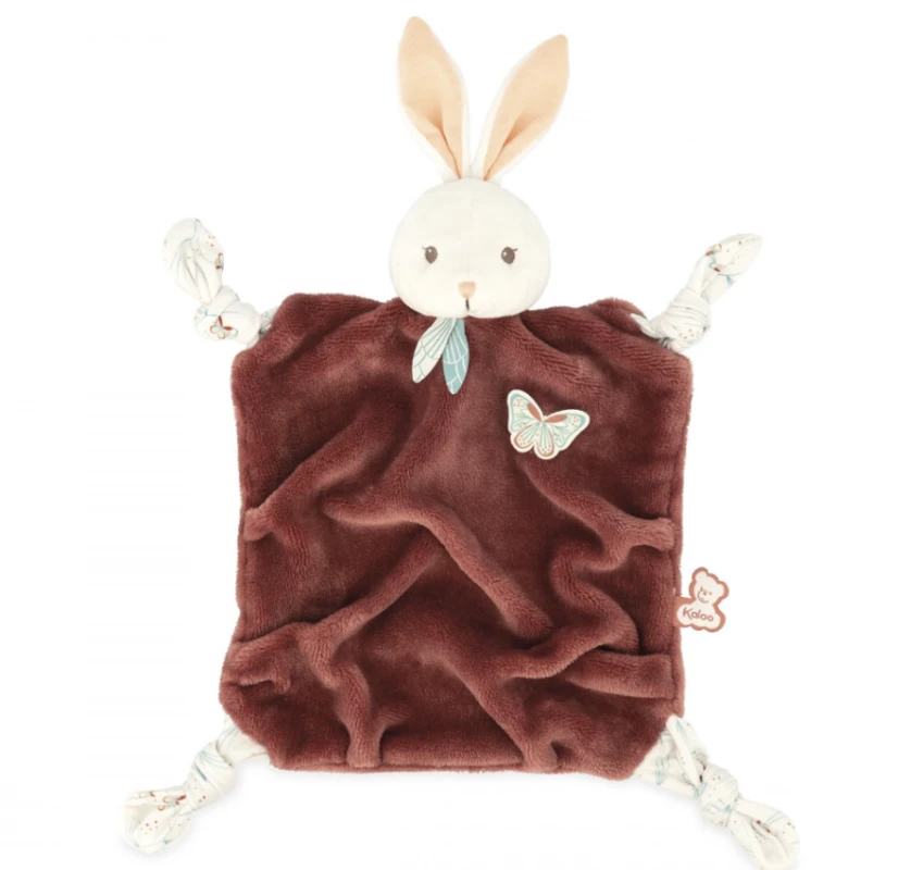 Kaloo - Plume - Doudou Plat Lapin Rouge Bordeaux Papillon 26 Cm 3 Kaloo - Plume - Doudou Plat Lapin Rouge Bordeaux Papillon 26 Cm