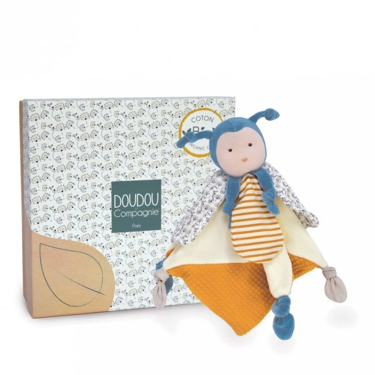Doudou Et Compagnie - Pollen L'abeille Coton Bio - Grand Doudou 30 Cm 5 Doudou Et Compagnie - Pollen L'abeille Coton Bio - Grand Doudou 30 Cm – Image 3