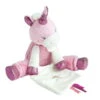 Baby'Nat - Poussière D'étoiles - Peluche Mouchoir Licorne Rose Fuchsia Blanc 35 Cm -Magasin De Jouets poussiere20detoiles2020peluche20mouchoir20licorne20rose20fuchsia20blanc203520cm