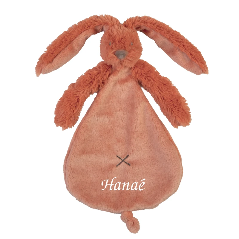 Happy Horse - Richie Le Lapin - Doudou Plat Orange Vif 25 Cm 3 Happy Horse - Richie Le Lapin - Doudou Plat Orange Vif 25 Cm
