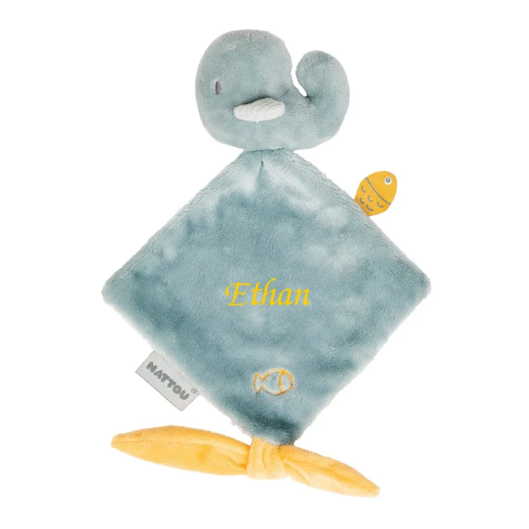 Nattou - Roméo Jules Sally - Mini Boudou Baleine Bleu 22 Cm 3 Nattou - Roméo Jules Sally - Mini Boudou Baleine Bleu 22 Cm