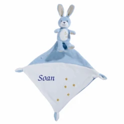 Nicotoy Sparkle Peluche Avec Doudou Lapin Bleu 45 Cm