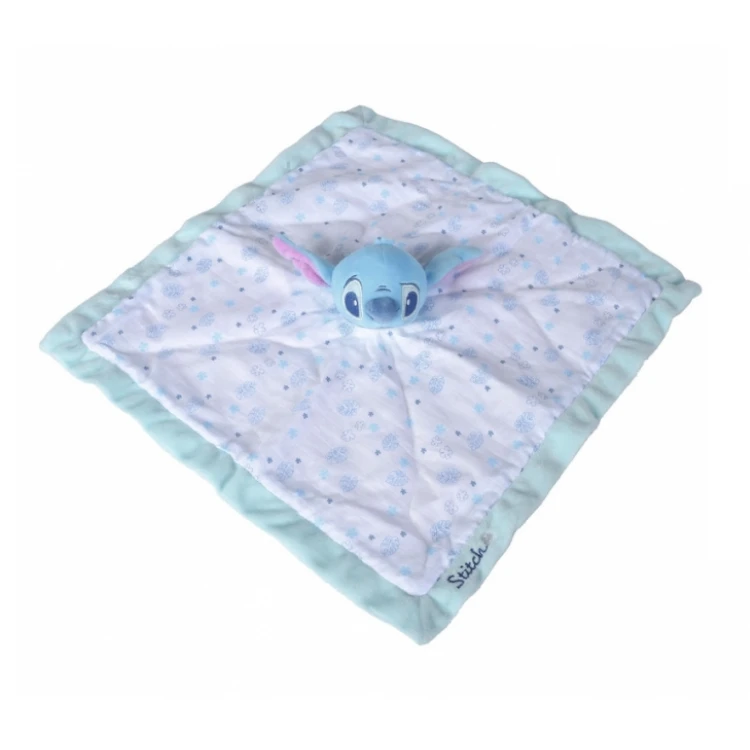 Disney - Stitch Doudou Plat Lange Blanc Bleu 40 Cm 4 Disney - Stitch Doudou Plat Lange Blanc Bleu 40 Cm – Image 2