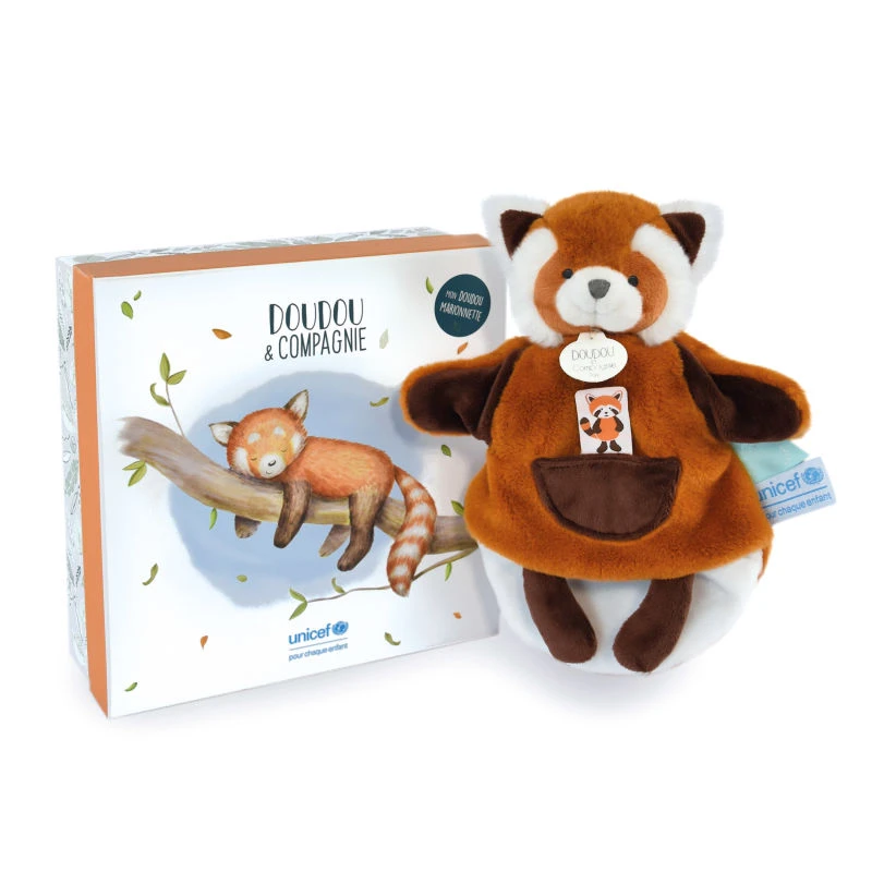Doudou Et Compagnie - UNICEF - Doudou Marionnette Panda Roux 5 Doudou Et Compagnie - UNICEF - Doudou Marionnette Panda Roux – Image 3