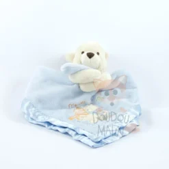 Disney Winnie L'ourson Doudou Plat Bleu Friends Are For Hugging 30 Cm