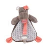 Baby'Nat - Zoé L'hippo - Doudou Avec Attache-sucette Rose 15 Cm -Magasin De Jouets zoe20lhippo2020avec20attachesucette20rose201520cm
