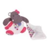 Baby'Nat - Zoé L'hippo - Peluche Avec Doudou Rose Blanc Liberty 18 Cm -Magasin De Jouets zoe20lhippo2020peluche20avec20rose20blanc20liberty201820cm